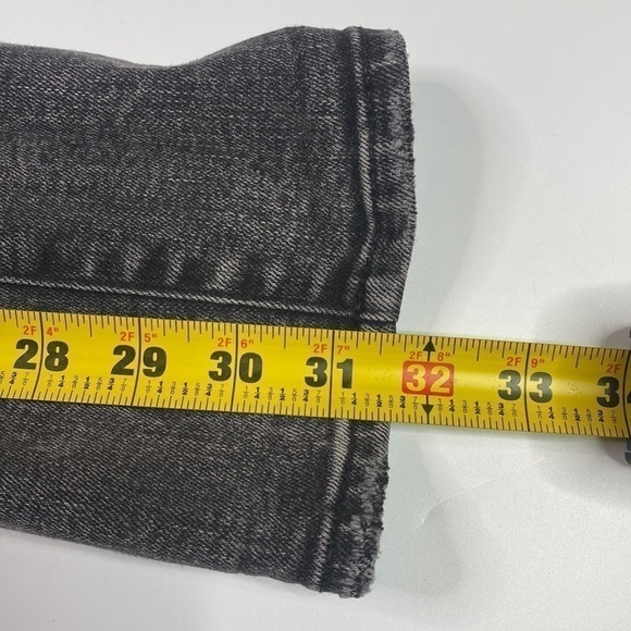 American Eagle Next Level Flex Slim Grey Black Distressed Jeans 28x32 - Picture 8 of 14